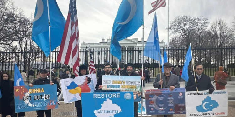 East Turkistan Demonstration 21 Dec 2025 | The East Turkistan Post 76 Years After Occupation, East Turkistan Government in Exile Renews Call for Independence
